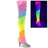 Pleaser Pink Label - DREAM3012RBG Overknee laarzen - Regenboog - Multicolours Product image